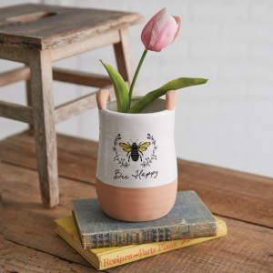 Bee Happy Jug Vase  | Sam's Shoppe