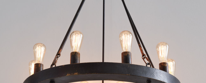 Wagon Wheel Chandelier | Sam's Shoppe