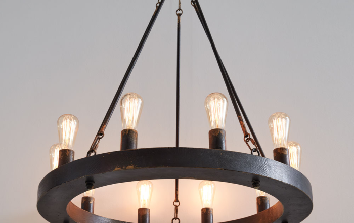 Wagon Wheel Chandelier | Sam's Shoppe